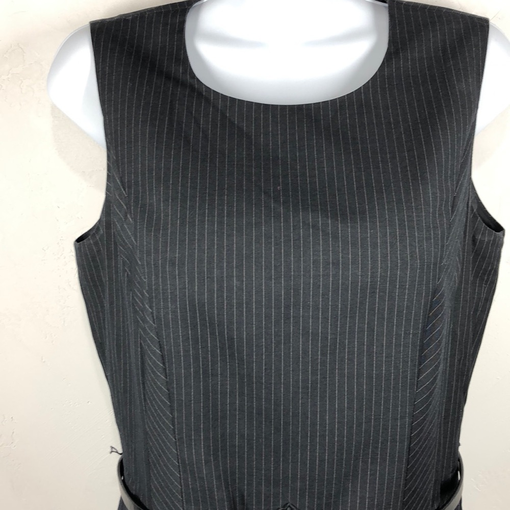 Calvin Klein black pinstripe dress size 6 - Picture 2 of 6